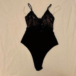 black lace body suit